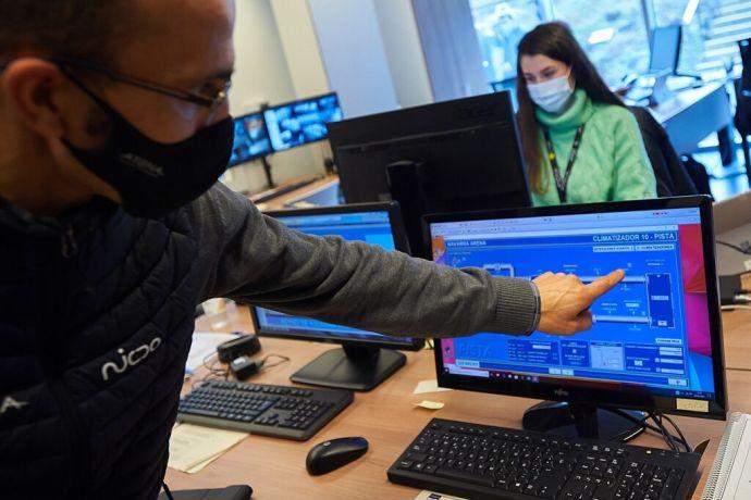 Control digital de un proceso en el Navarra Arena