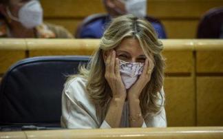 La ministra de Trabajo, Yolanda Díaz, durante una sesión en el Senado La ministra de Trabajo, Yolanda Díaz, durante una sesión en el Senado