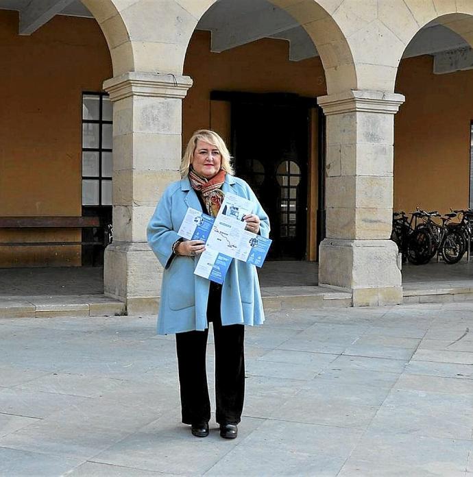 Oiarbide en las inmediaciones del Ayuntamiento de Beasain.