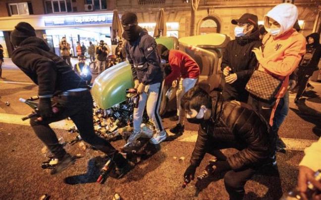 Disturbios en Barcelona el pasado mes de febrero tras la entrada en prisión de Pablo Hasel Disturbios en Barcelona el pasado mes de febrero tras la entrada en prisión de Pablo Hasel