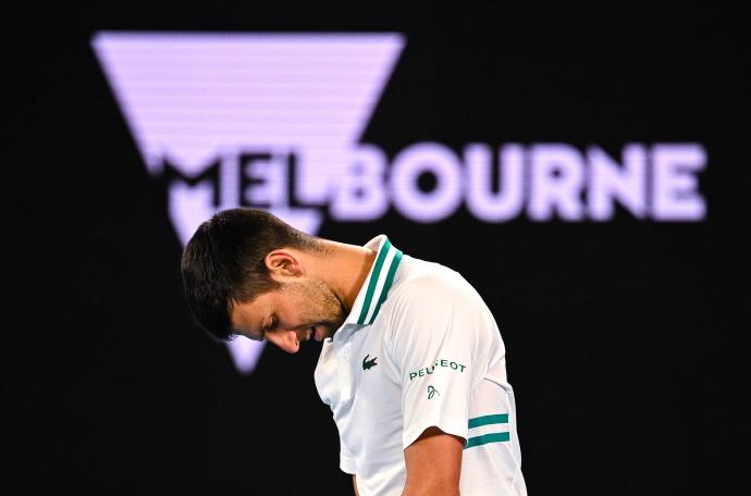 Djokovic durante uno de los entrenamientos en Australia