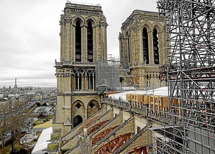 Una vista general de la catedral de Notre Dame. Foto: DMAX