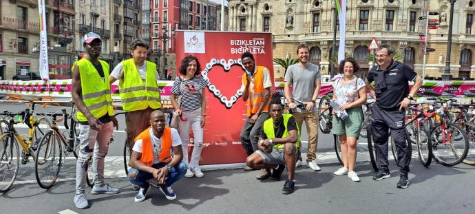 Presentación de 'Domingos de bicicleta' en Bilbao.