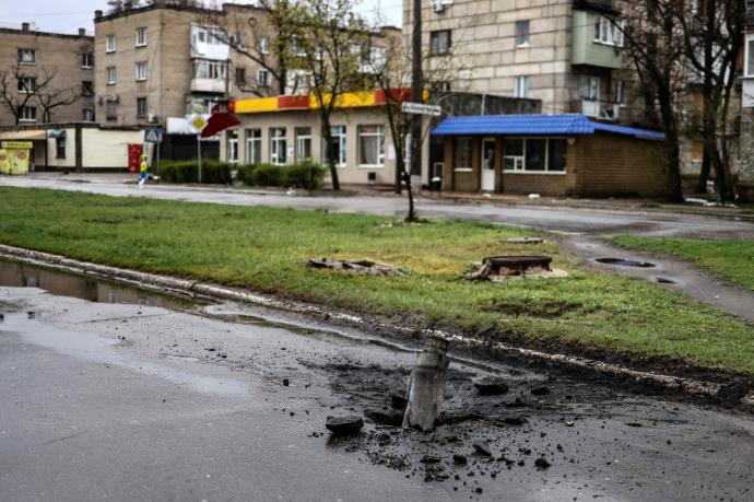 Imagen de una calle de Severodonetsk, en el Donbás