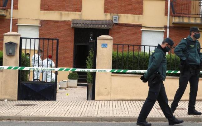 Exterior de la vivienda en la que se ha producido el ataque.