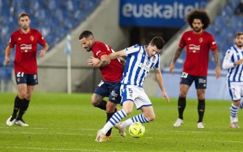 Imagen de un encuentro entre Osasuna y la Real