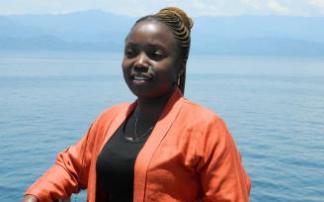 Julienne Baseke, durante la entrevista.