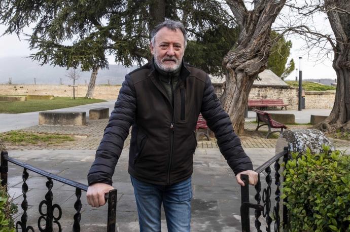 Patxi Leuza, portavoz de Geroa Bai en el ayuntamiento de Iruña.