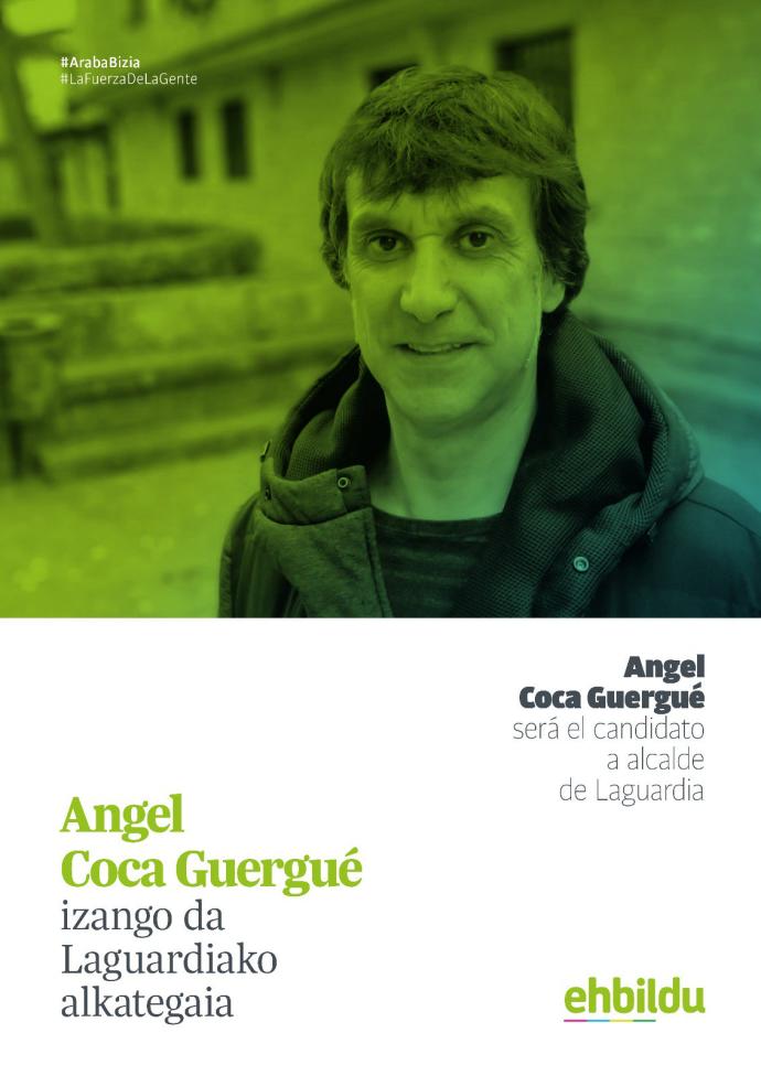 El edil de EH Bildu Ángel Coca asumirá en funciones la Alcaldía de Laguardia