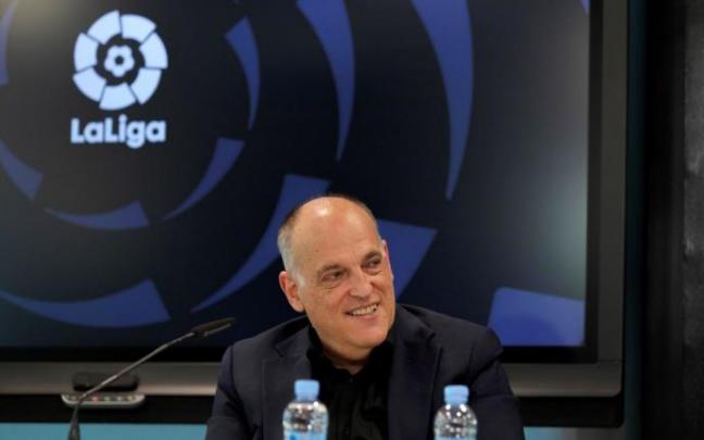 El presidente de LaLiga, Javier Tebas