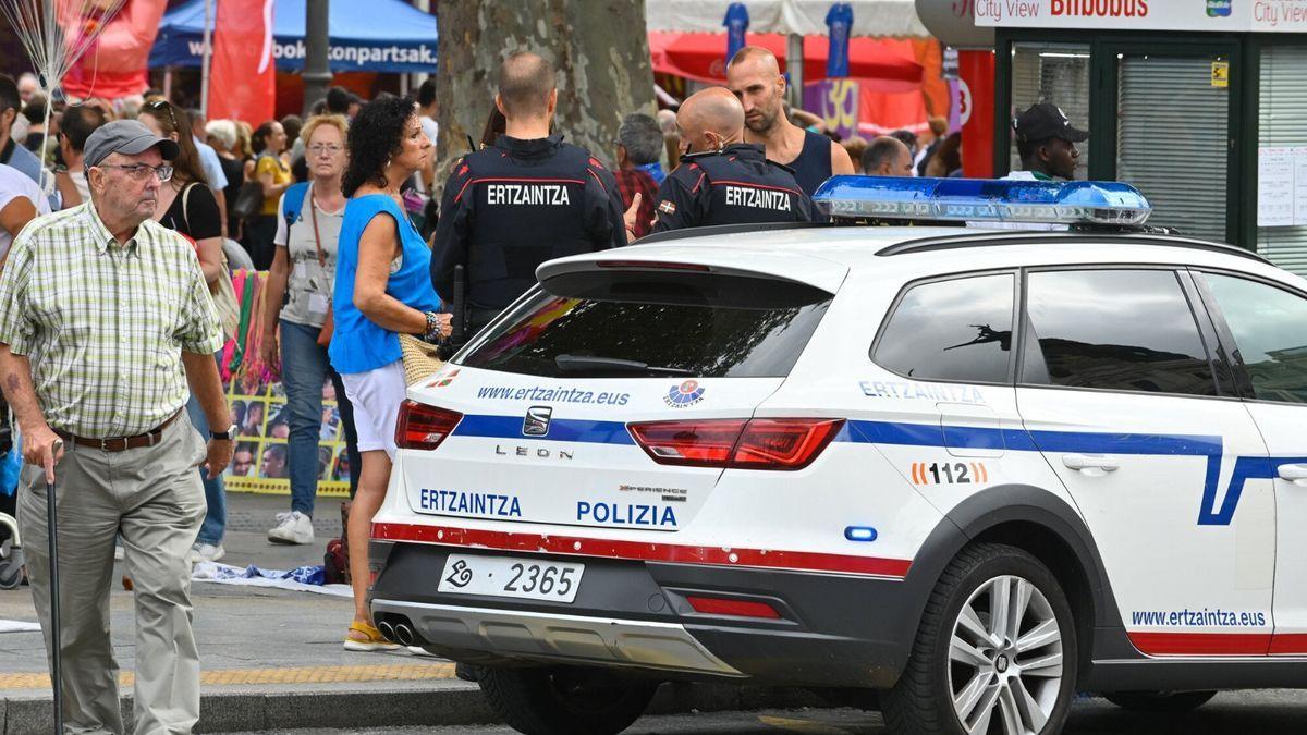 La presencia policial está siendo clave durante las fiestas de Aste Nagusia.