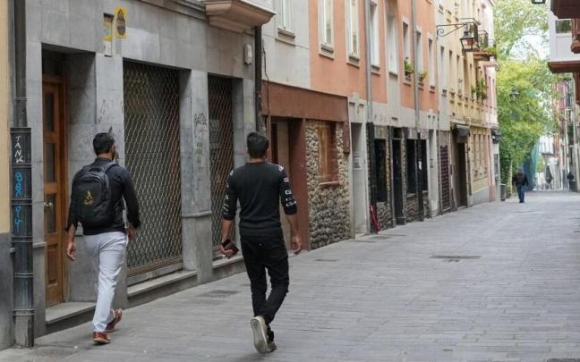 Inmediaciones del pub.