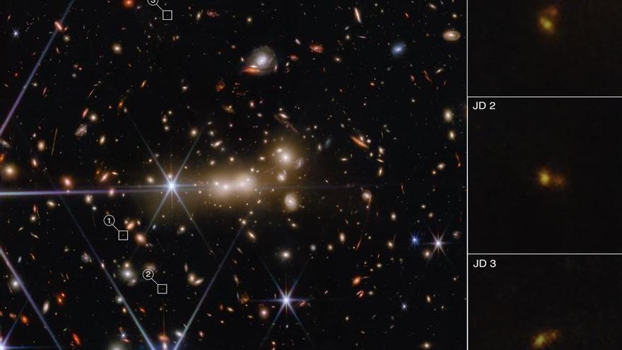 Webb halla indicios de la fusión galáctica más lejana