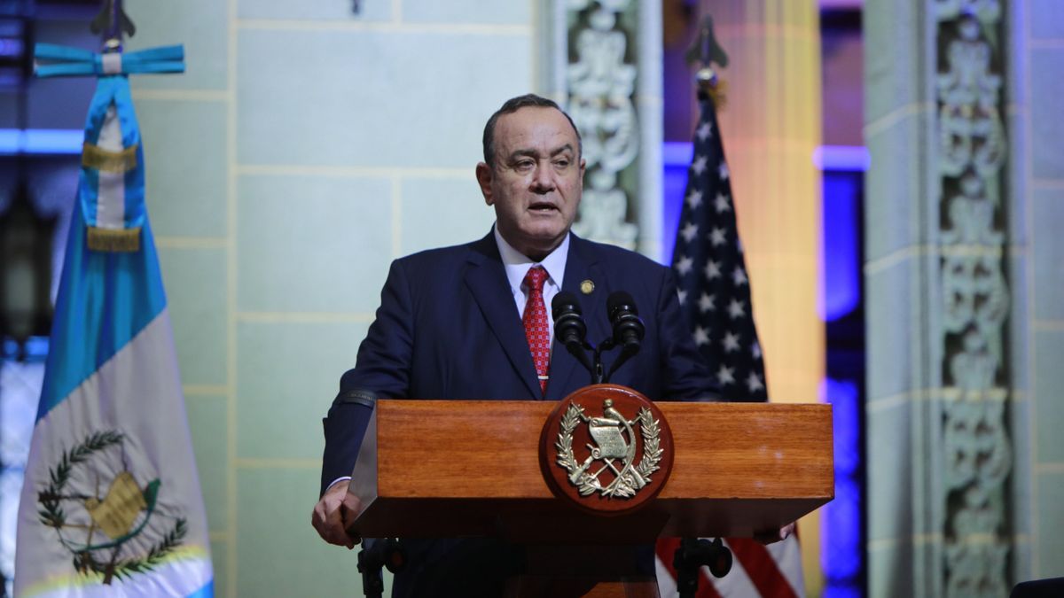 El presidente de Guatemala, Alejandro Giammattei.