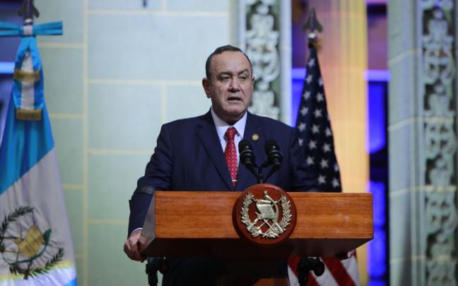 El presidente de Guatemala, Alejandro Giammattei. El presidente de Guatemala, Alejandro Giammattei.