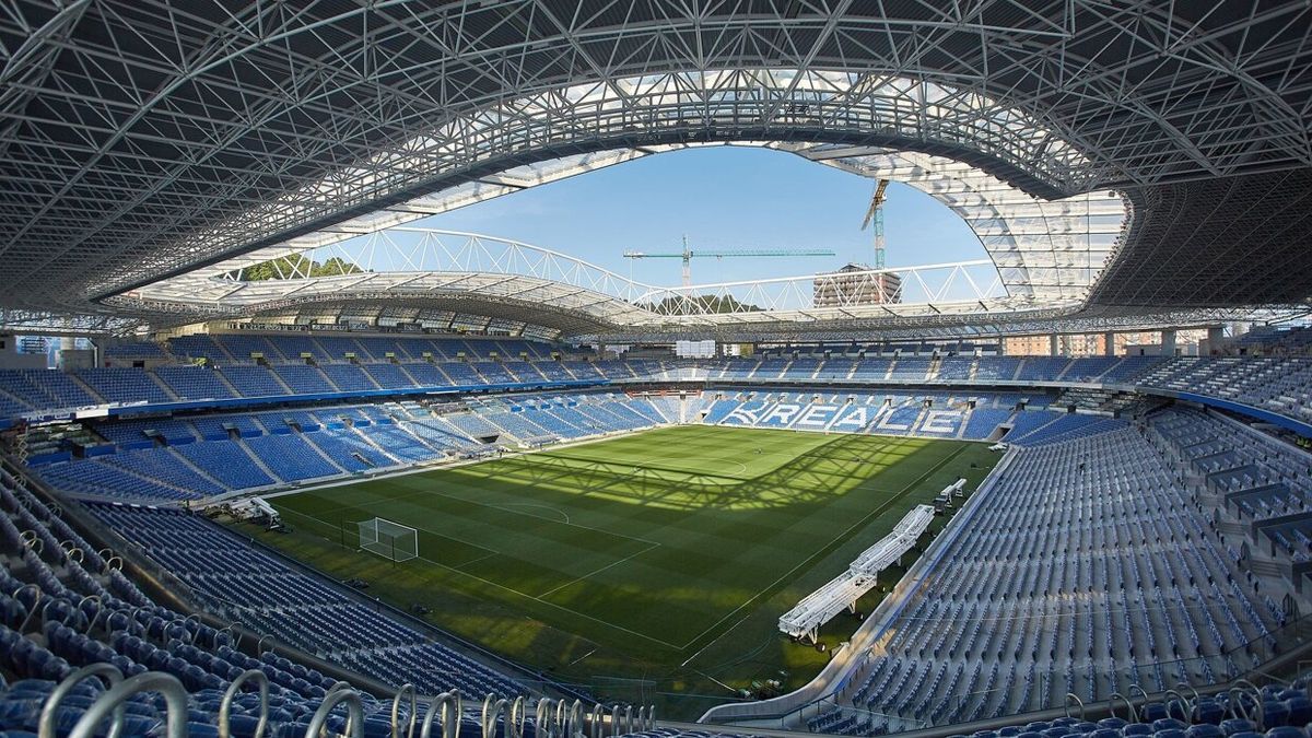 Vista del estadio Anoeta / Reale Arena.