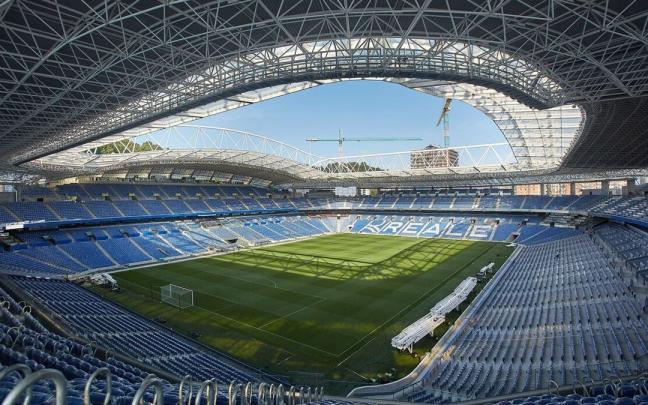 Vista del estadio Anoeta / Reale Arena. Vista del estadio Anoeta / Reale Arena.