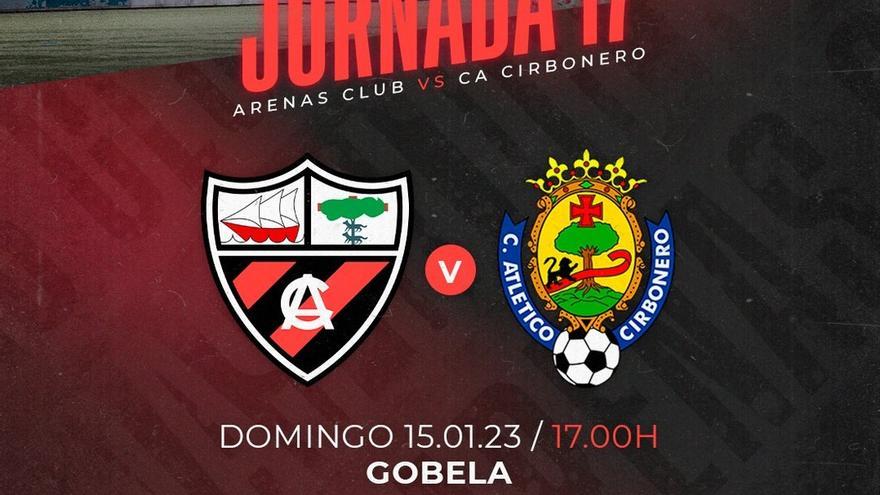 El Arenas recibe el domingo en Gobela, a las 17.00 horas, al Atlético Cibornero