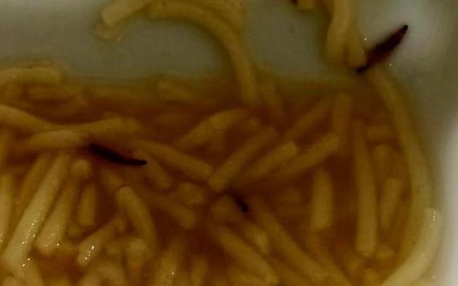 Abren expediente por servir sopa con gusanos al personal del hospital de Le&oacute;n.
