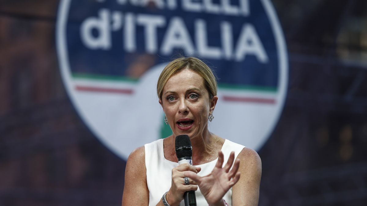 Giorgia Meloni, líder de los ultraderechistas Hermanos de Italia (FdI).
