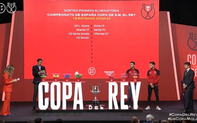 Imagen del sorteo de este lunes.