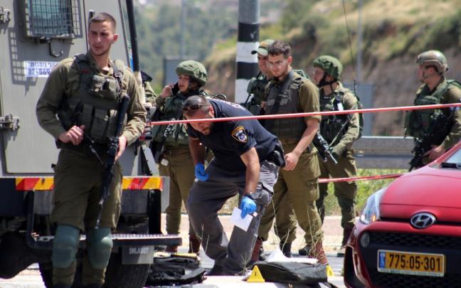 Militares israelíes en Cisjordania. Militares israelíes en Cisjordania.