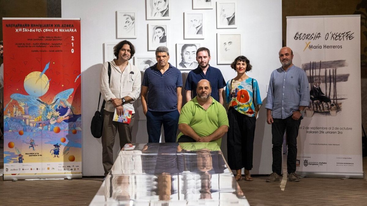 Javier Paz, Asier Mensuro, Alberto Rodríguez, Gurutze Pérez y Javier Manzanos presentaron el evento.