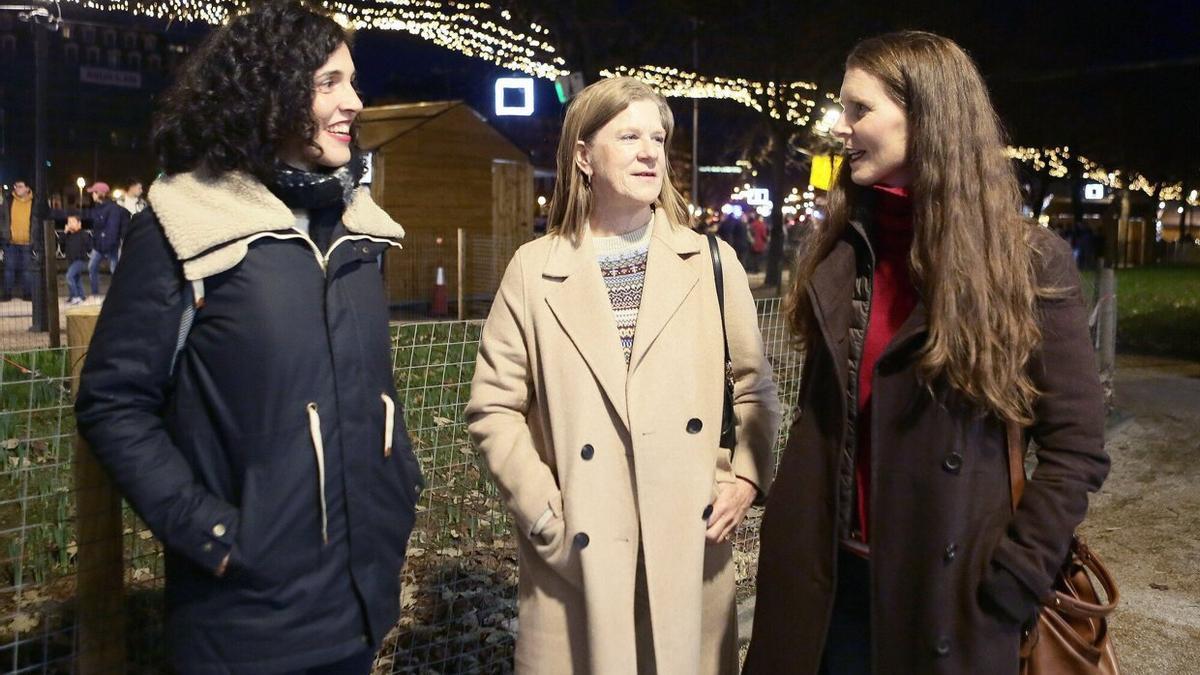 Garbiñe Aizpuru, Irene Ozcoidi y Amaia Perales son tres de las cuatro profesionales que, junto a Elena Alustiza, han creado el programa Pausoz Pauso.