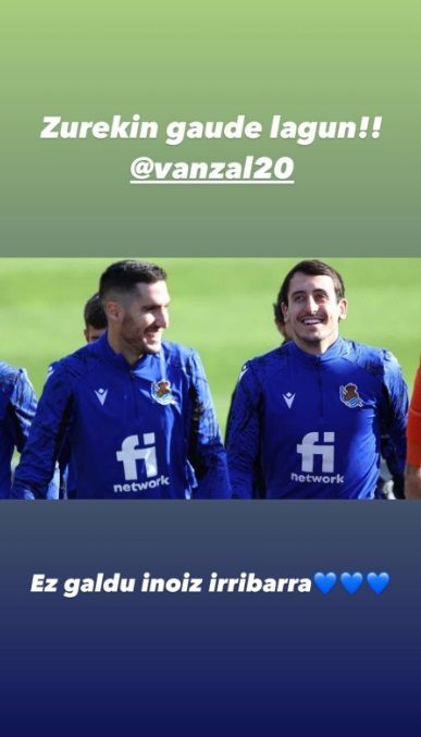 Mensaje de Mikel Oyarzabal a Joseba Zaldua tras su grave lesión de rodilla