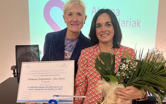 Premian a la Direcci&oacute;n de Enfermer&iacute;a del Aita Menni por su reputaci&oacute;n sociosanitaria