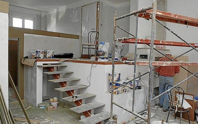 Trabajos de reforma en una vivienda. Trabajos de reforma en una vivienda.