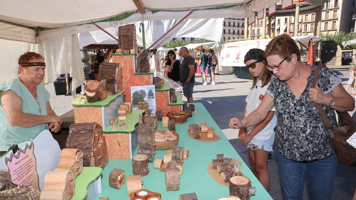 Fotos del mercado medieval en Pamplona.