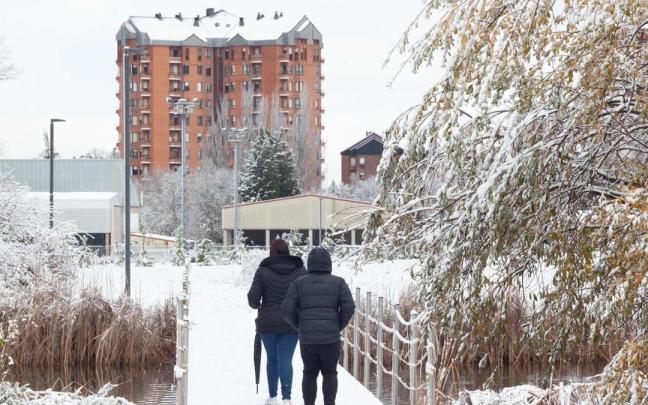 Nieve en Vitoria, hoy Nieve en Vitoria, hoy