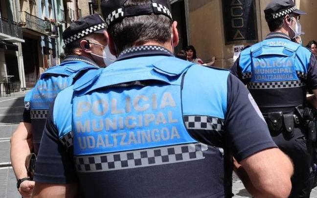Agentes de la Polic&iacute;a Municipal de Pamplona.