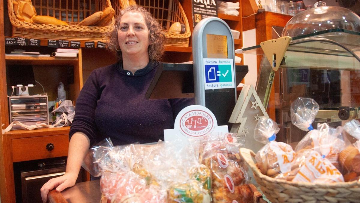 Sandra, de la panadería Abendaño.