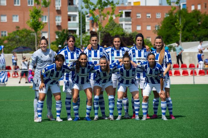 Imagen del once titular que ha logrado la hazaña en Madrid