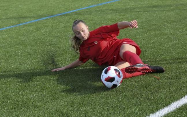 Karolina Sarasua, durante un partido del campeonato de selecciones autonómicas