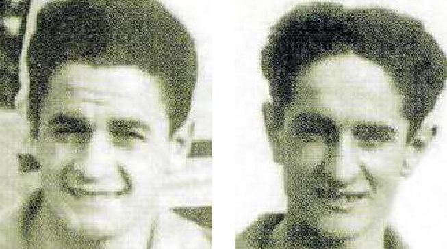 A la izquierda, Ubaldo Áriz, y a la derecha, Domingo Áriz.