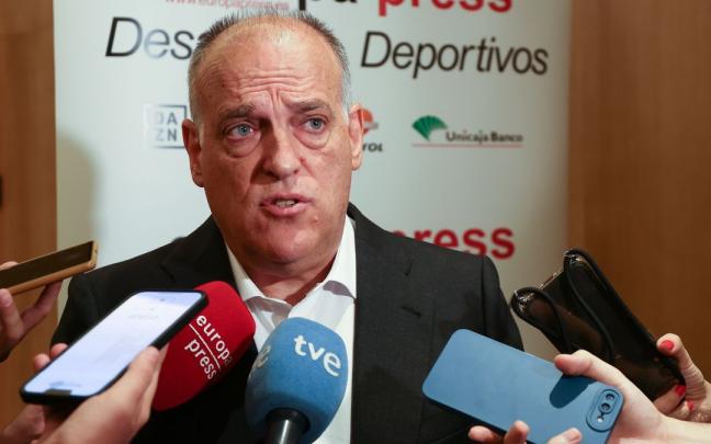 El presidente de LaLiga, Javier Tebas. El presidente de LaLiga, Javier Tebas.