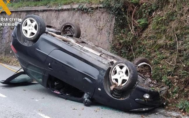 As&iacute; qued&oacute; el coche siniestrado