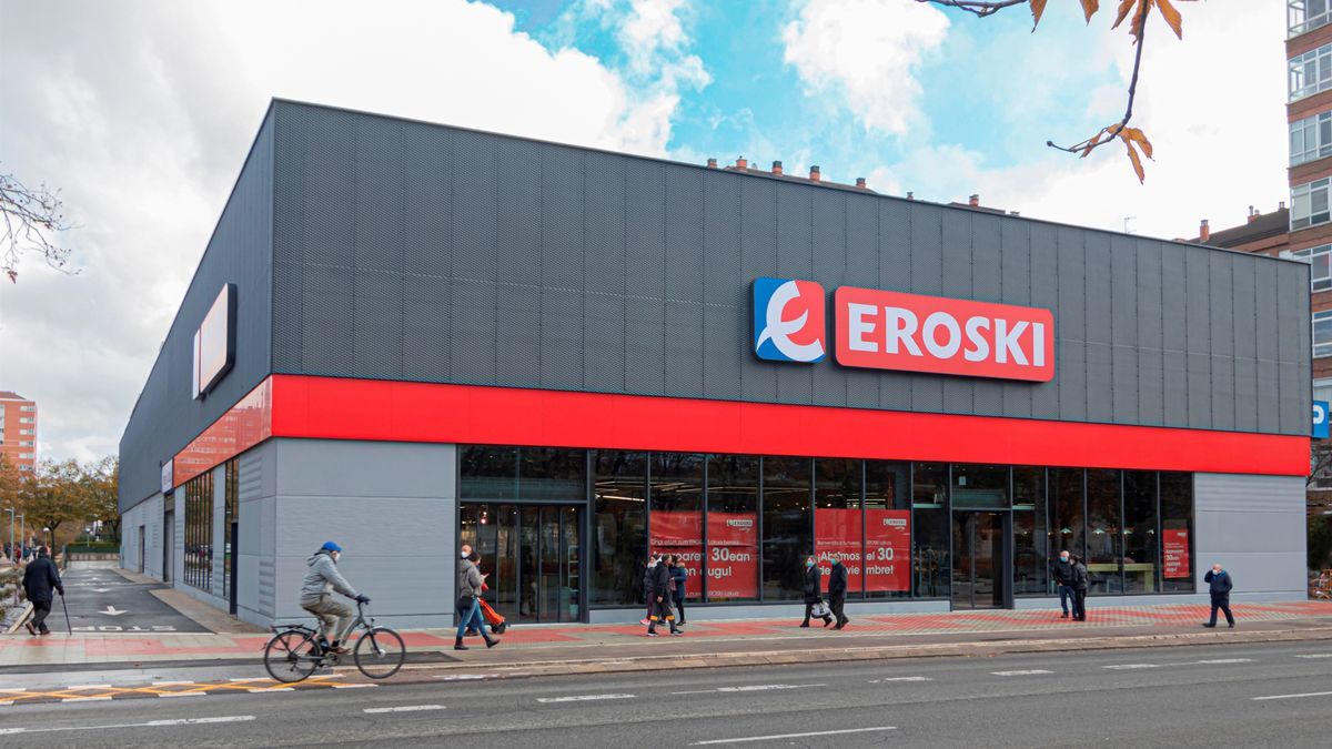 Imagen de archivo de un supermercado Eroski.
