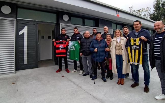 Miembros de los clubs Gurutzeta, Arrontegi y Barakaldo CF.