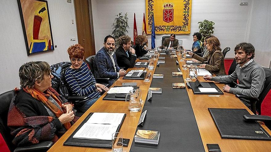 Reunión de la Mesa y Junta de Portavoces del Parlamento de Navarra.