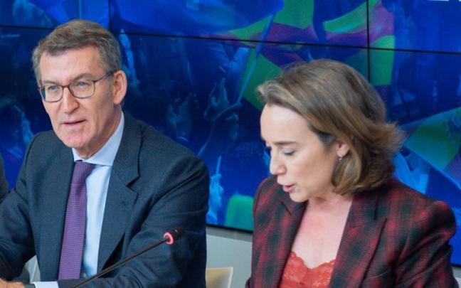 El presidente del PP, Alberto Núñez Feijóo y la portavoz de los 'populares' en el Congreso, Cuca Gamarra. El presidente del PP, Alberto Núñez Feijóo y la portavoz de los 'populares' en el Congreso, Cuca Gamarra.