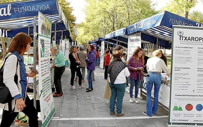 La feria del voluntariado unió a los universitarios alaveses con la realidad y el trabajo de una treintena de asociaciones que actúan en pro y el reconocimiento del tercer sector en la provincia.