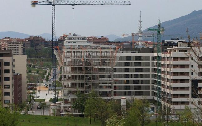 Construcci&oacute;n de viviendas en Pamplona en el a&ntilde;o 2019.