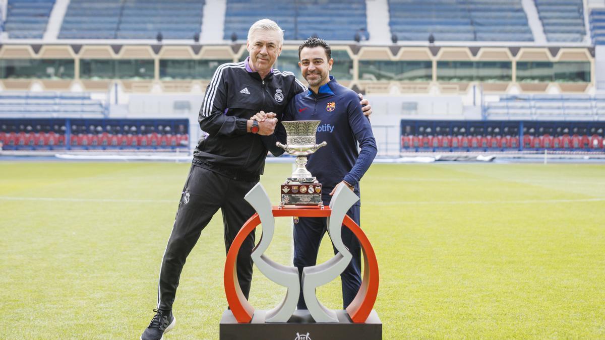 Ancelotti y Xavi vuelven a enfrentarse en una eliminatoria tras el triunfo del Barça en la Supercopa.