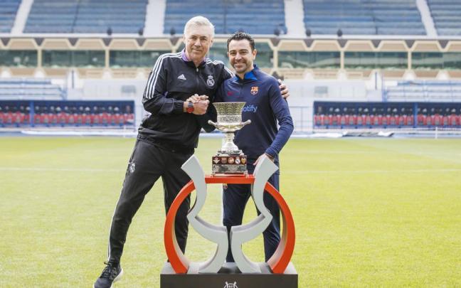 Ancelotti y Xavi vuelven a enfrentarse en una eliminatoria tras el triunfo del Barça en la Supercopa.