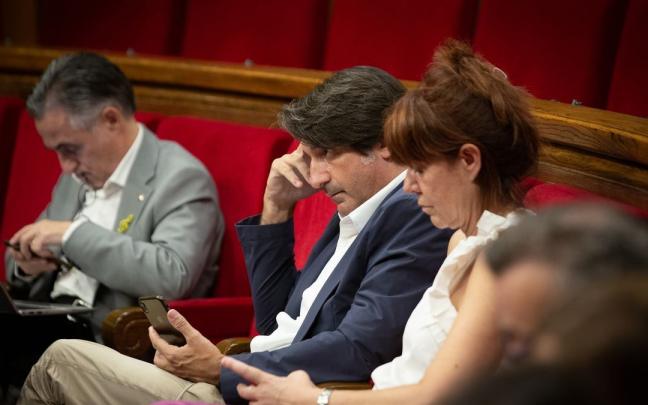 El diputado de Junts, Francesc de Dalmases, en una sesión plenaria. El diputado de Junts, Francesc de Dalmases, en una sesión plenaria.