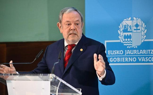 El consejero Pedro Azpiazu en una comparecencia anterior.